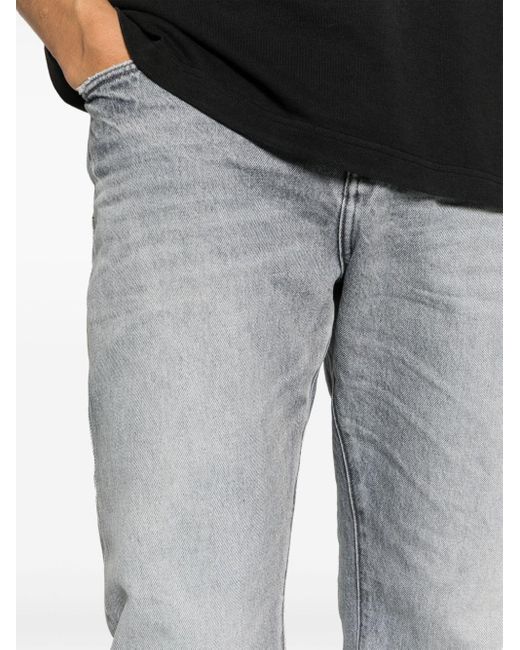 Purple Brand Halbhohe P005 Straight-Leg-Jeans in Gray für Herren