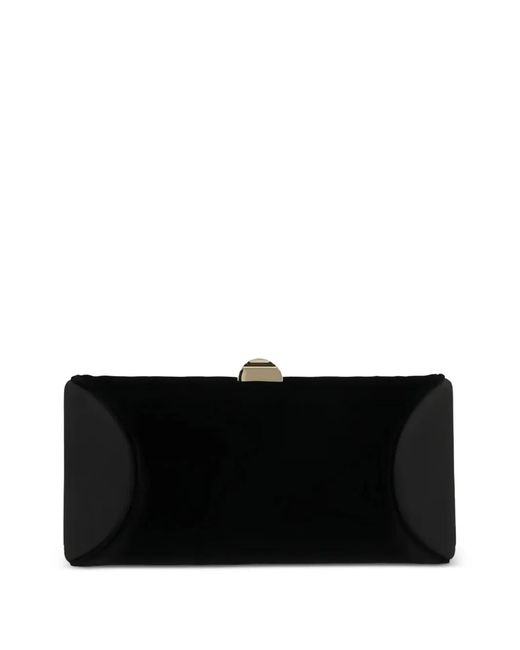 Rodo Black Tube Plus Chain Clutch Bag