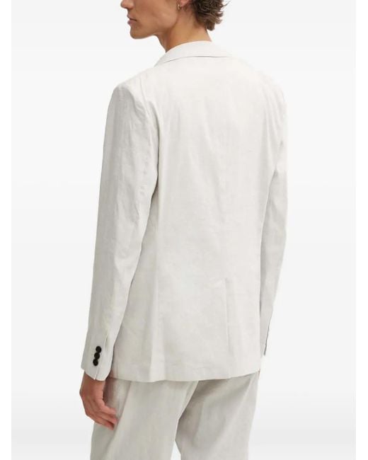 Theory White Single-Breasted Blazer for men