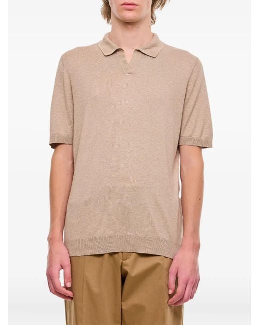 Tagliatore Natural Short-Sleeved Polo Shirt for men