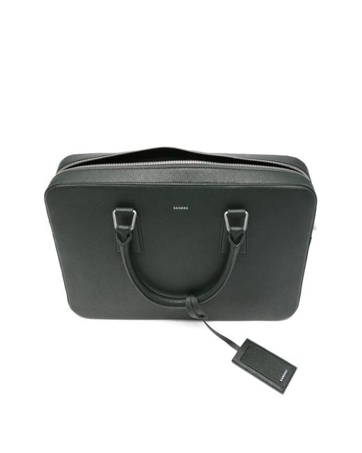 Portadocumenti Con Zip di Sandro in Black da Uomo