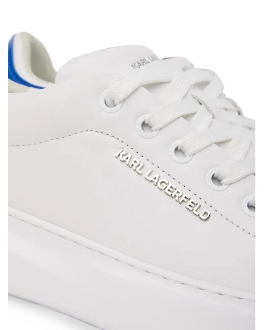 Karl Lagerfeld White Baskets Kore En Cuir