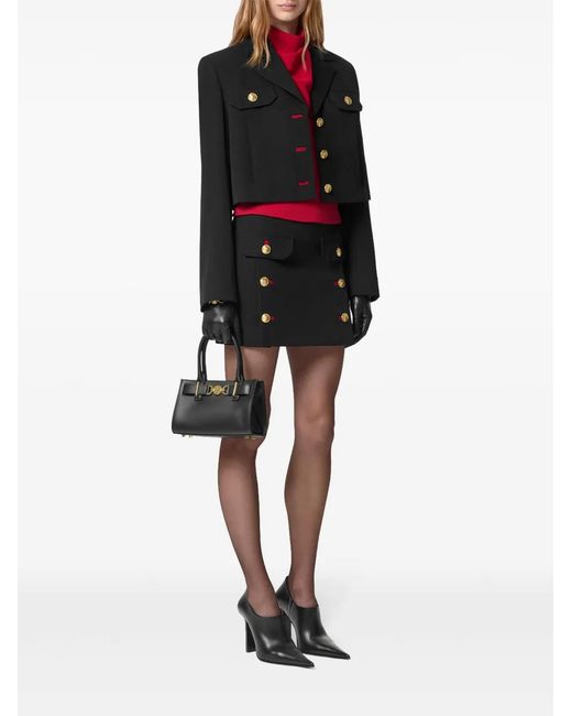Versace Black Blazer With Open Lapels