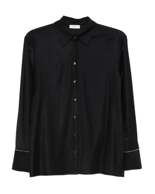 Peserico Blouse Met Lange Mouwen in het Black