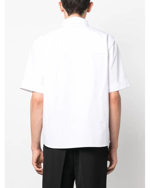 Rohe White Short-Sleeve Cotton Shirt for men