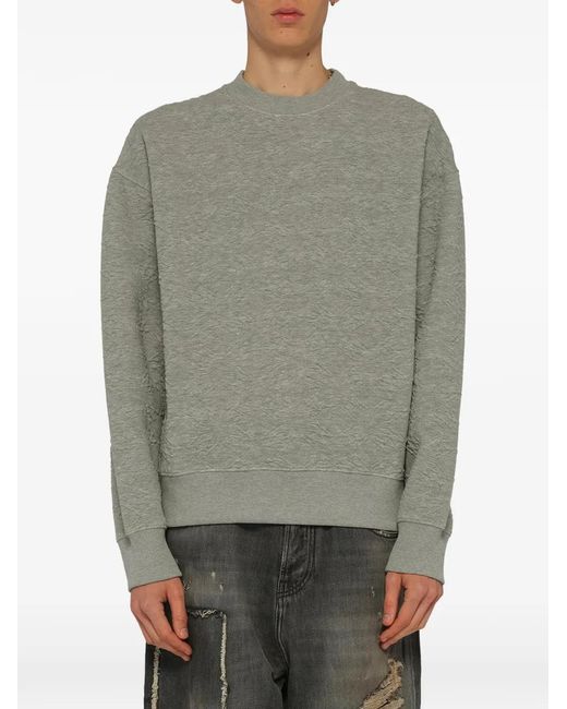 Amiri Gray Ma Quad Oversized Sweater for men