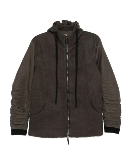 Giacca Con Design A Inserti E Cappuccio di Layer Zero in Black da Uomo