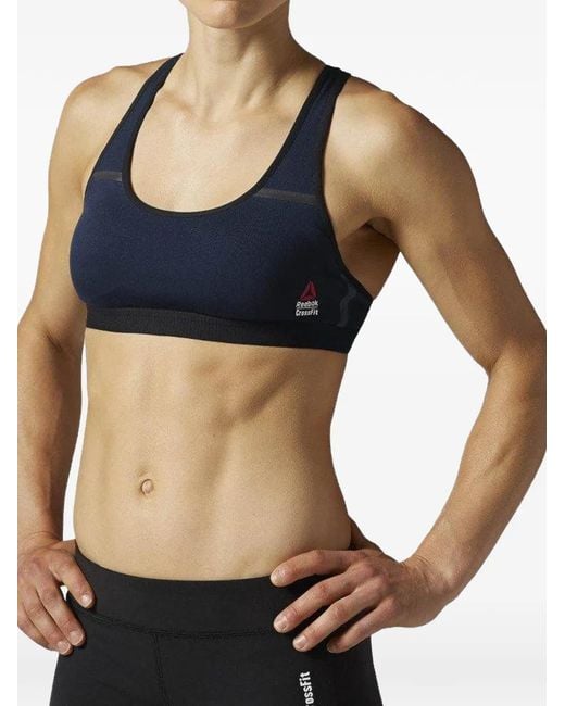 Reebok Black Rcf Crossfit Racerback Sports Bra