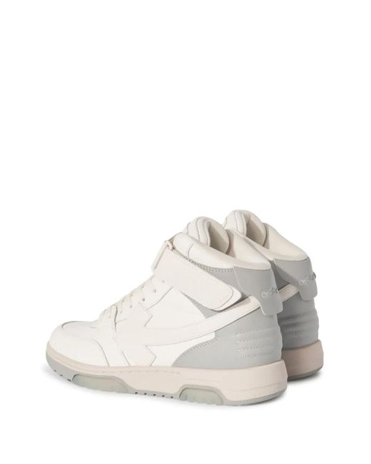 Off-White c/o Virgil Abloh Natural Out Of Office Mid-Top Sneakers for men