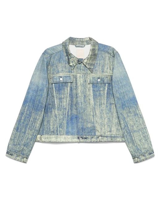 CAMPERLAB Blue Printed Denim Jacket