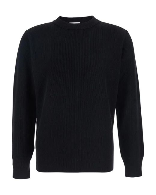 Kangra Blue Ribbed Crew-Neck Sweater for men