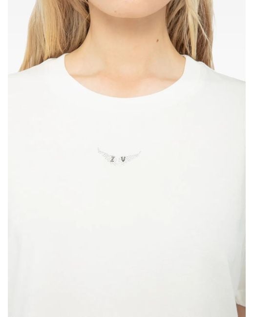 Zadig & Voltaire White Cotton T-Shirt