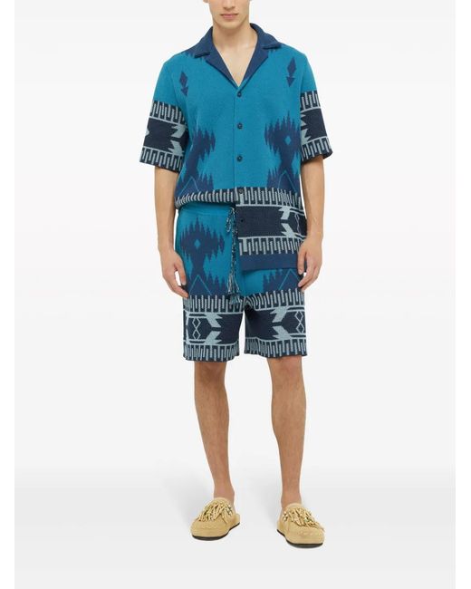 Alanui Blue Bermuda for men