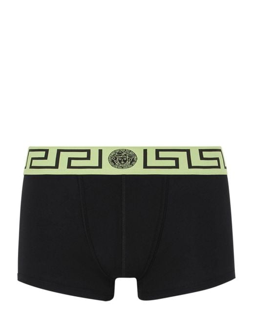Versace Boxershorts mit Greca-Bund in Black für Herren