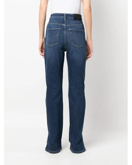 Fabiana Filippi Blue Side-Slit Bootcut Jeans