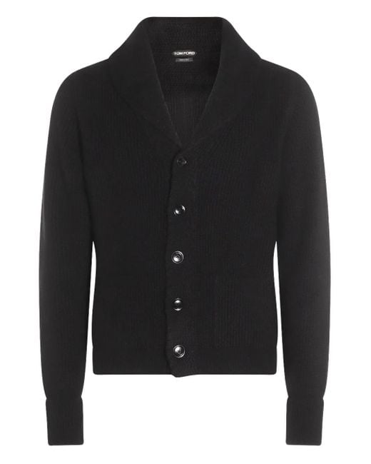 Tom Ford Black Cashmere Cardigan for men