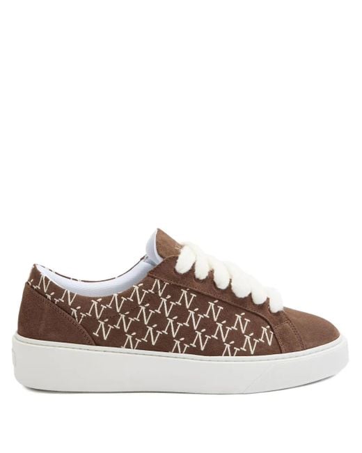 NUMERIS Brown Signet Suede Sneakers for men