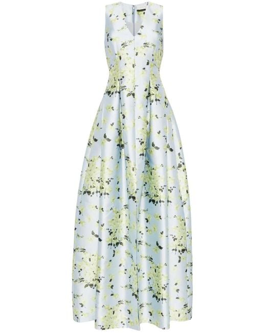 Sachin & Babi Avondjurk Met Bloemenprint in het Blue