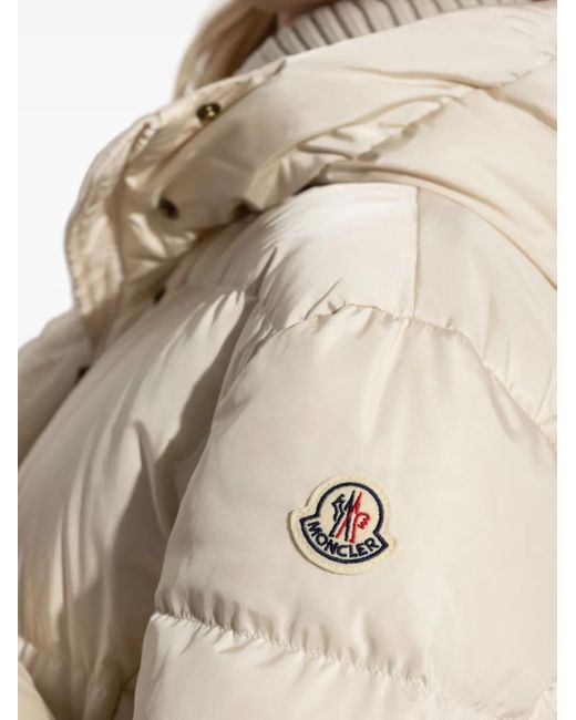Moncler Chamer フーデッド キルティングコート Natural