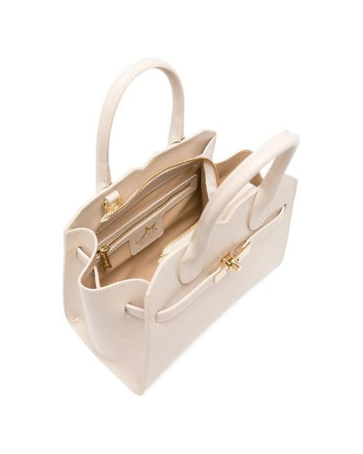 Marc Ellis Natural Antilia S Twist-Lock Tote Bag