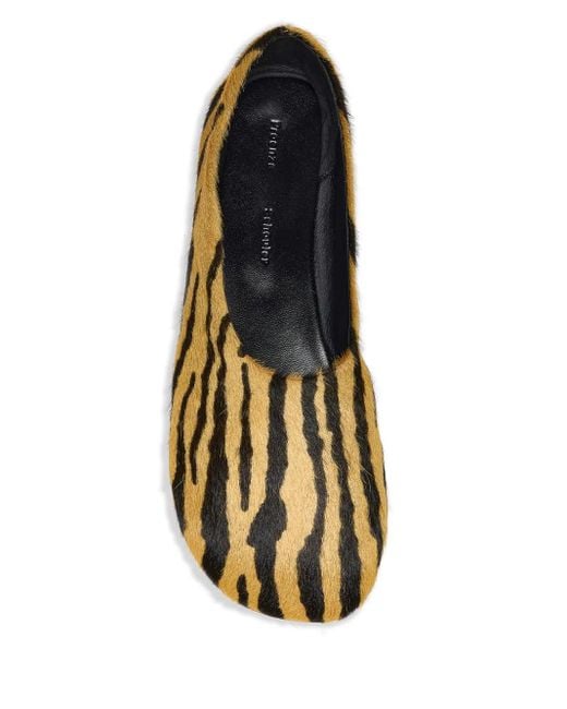 Proenza Schouler Orange Glove Ballet Flats