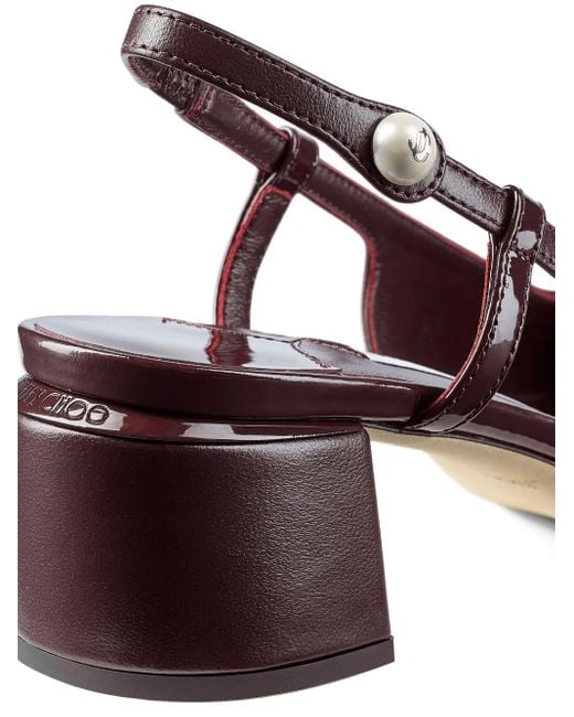 Escarpins Elsa 45 Mm À Bride Arrière Jimmy Choo en coloris Brown