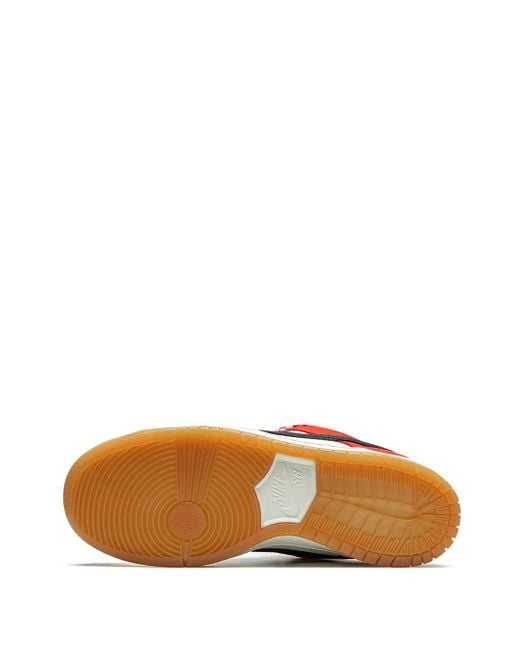 Nike Sb Dunk Pro Qs Low-Top Sneakers in het Red