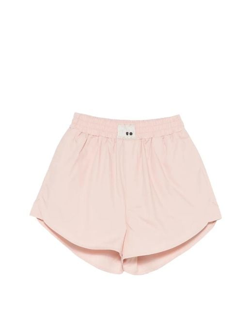 THE M.. Elastische Shorts in het Pink