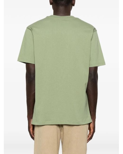 New Balance Green Athletics Cotton T-Shirt for men