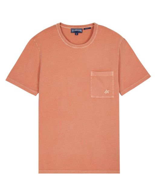 Vilebrequin T-shirt Van Biologisch Katoen in het Orange voor heren