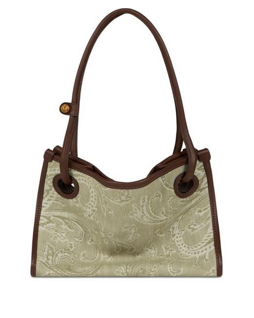 Etro Gray Small Eyes Tote Bag