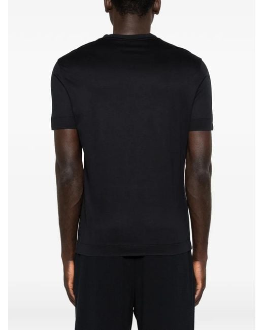 Emporio Armani Black Dark Regular T-Shirt for men
