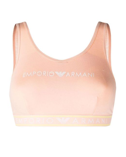 Emporio Armani BH mit Logo in Pink | Lyst DE