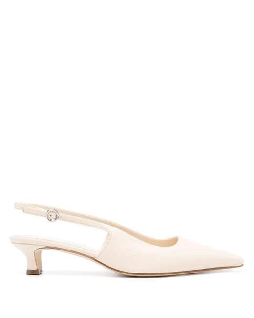Aeyde Natural Catrina 55mm Leather Pumps