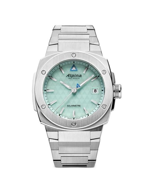 Alpina Gray Solarmetre Stainless Steel 38.90Mm Watch