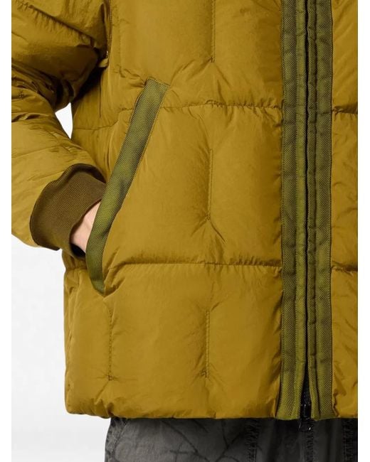 Stone Island Green 4100034 Garment Dyed Crinkle Reps Ny Down Jacket for men