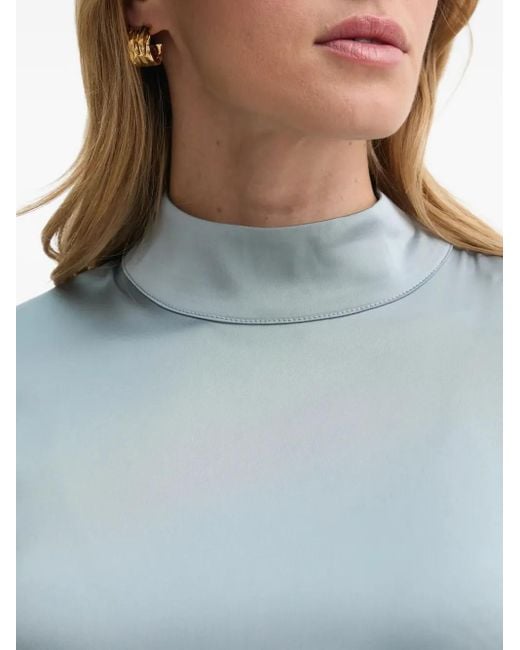 Vestido midi con cuello falso Gestuz de color Blue