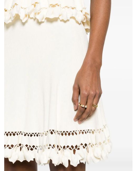 Ulla Johnson Danica Ribgebreide Mini-Rok in het White