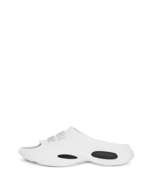 Philipp Plein White Solar Slides