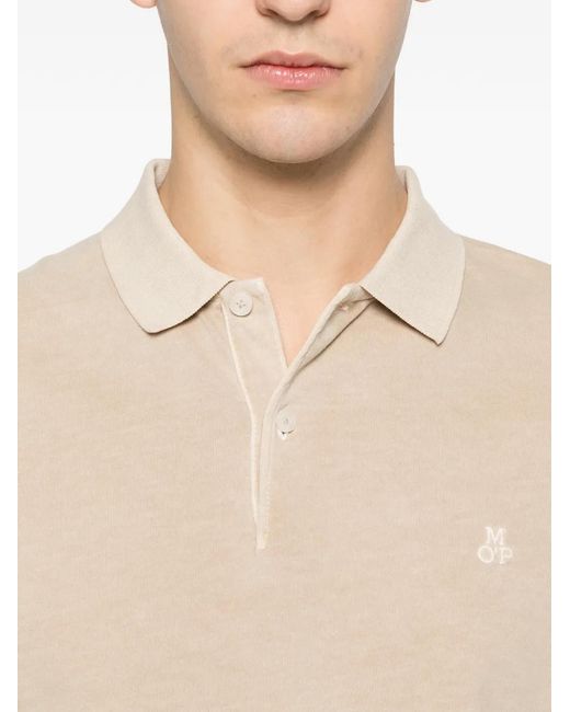 Marc O' Polo Natural Long-Sleeves Polo Shirt for men