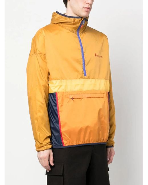 COTOPAXI Orange Colour-Block Zip-Up Padded Gilet for men