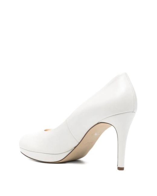 Högl White 80Mm Studio Platform Pumps