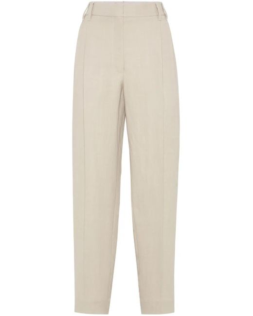 Brunello Cucinelli Natural "Slouchy" Pants