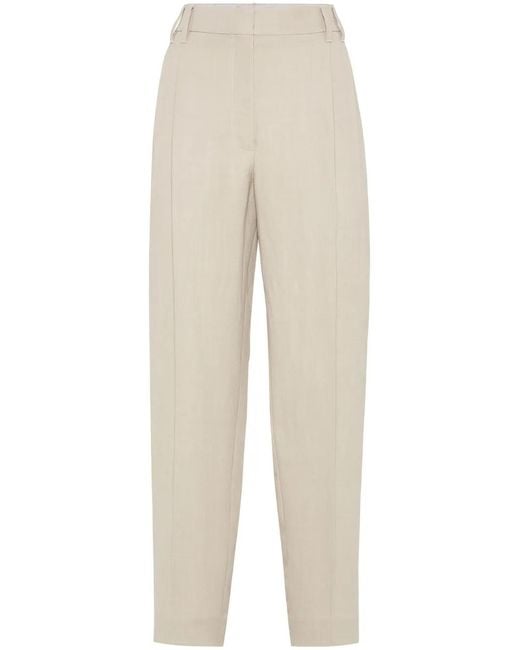 Brunello Cucinelli Natural Bc Damen Hose