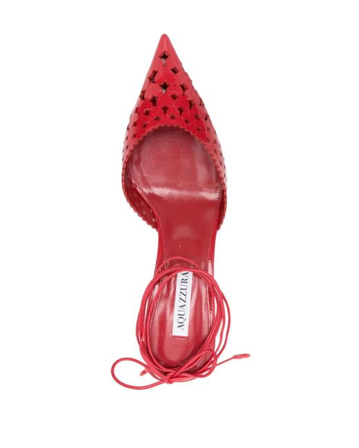 Aquazzura 50 Mm Amourose Pumps in het Red