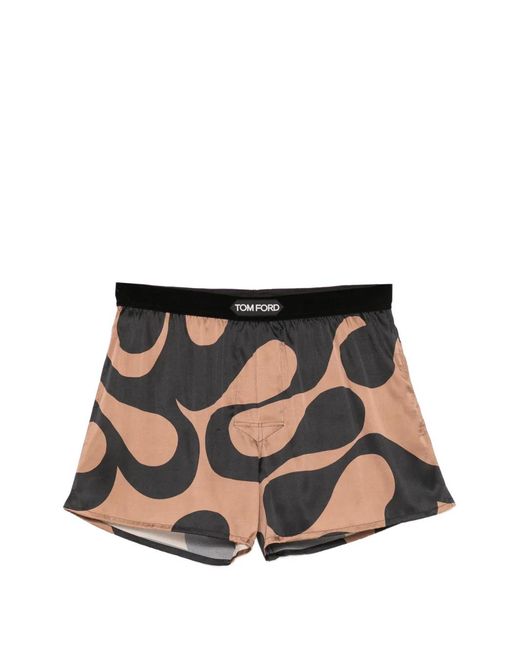 Tom Ford Black Abstract-Print Boxer for men