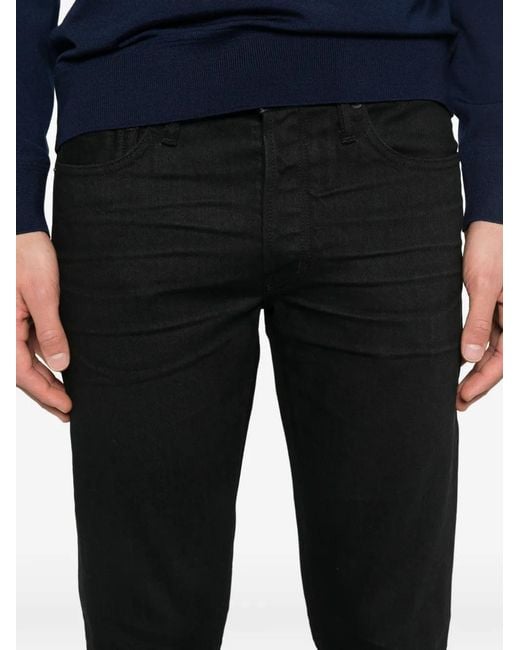 Tom Ford Black Logo-Patch Jeans for men