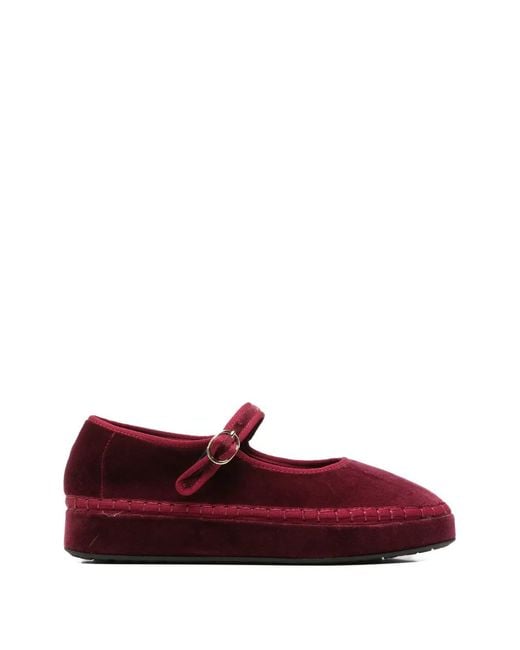 Flabelus Red Derbies Double Lucrecia En Velours