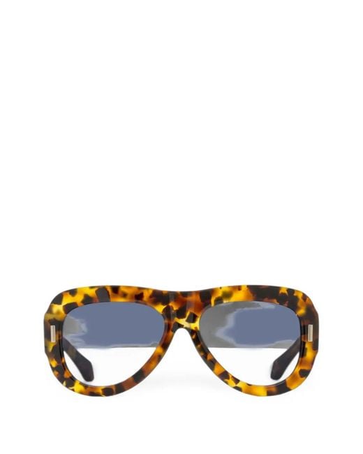 Ferragamo Eyewear Blue Oversized-Fit Sunglasses