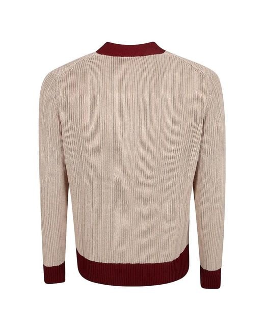 Ballantyne Brown Cardigan Boutonné À Col V for men